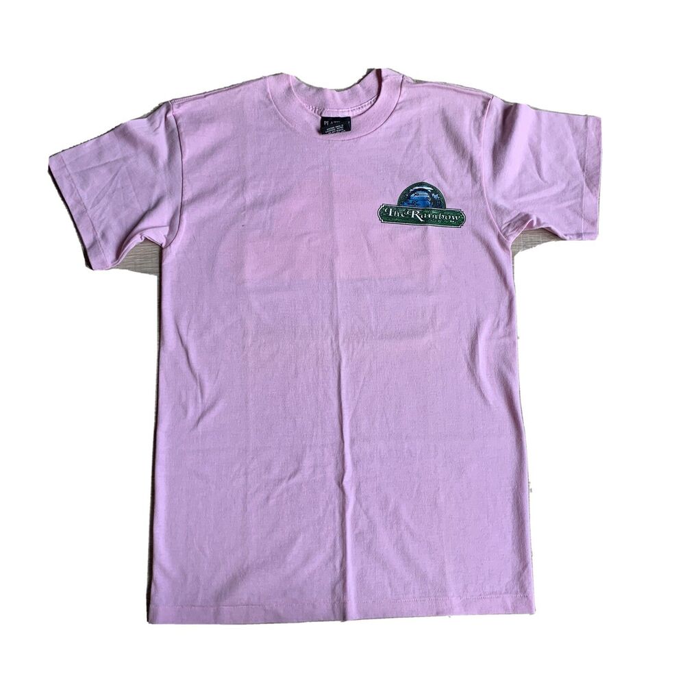 Vtg Single Stitch Womens Pink Tshirt Made USA Sz M 50/50